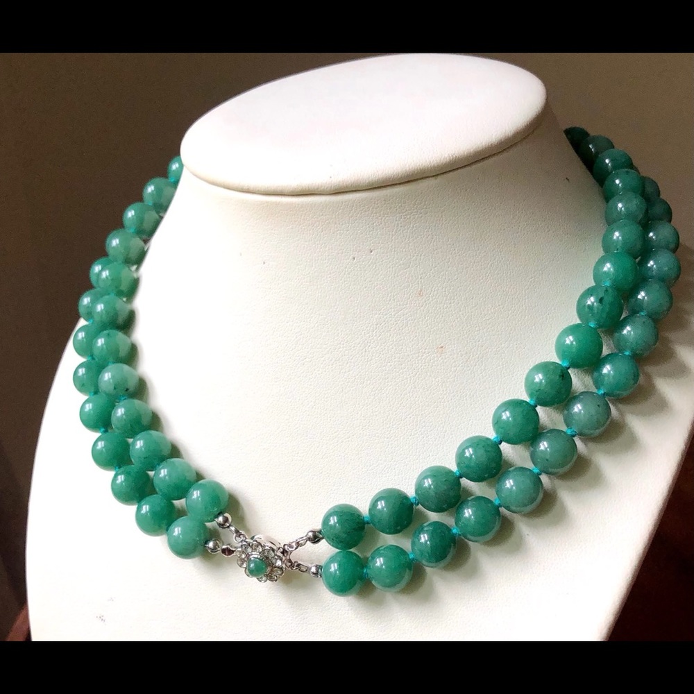 Jade beads 2 strings - Picture 2 of 2